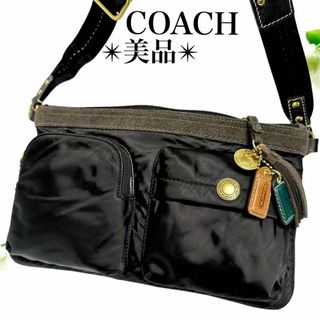 COACH - 良品 コーチ F56135 ボディバッグ レザー シボ バイ COACH - 良品 コーチ F56135 ボディバッグ レザー シボ バイ