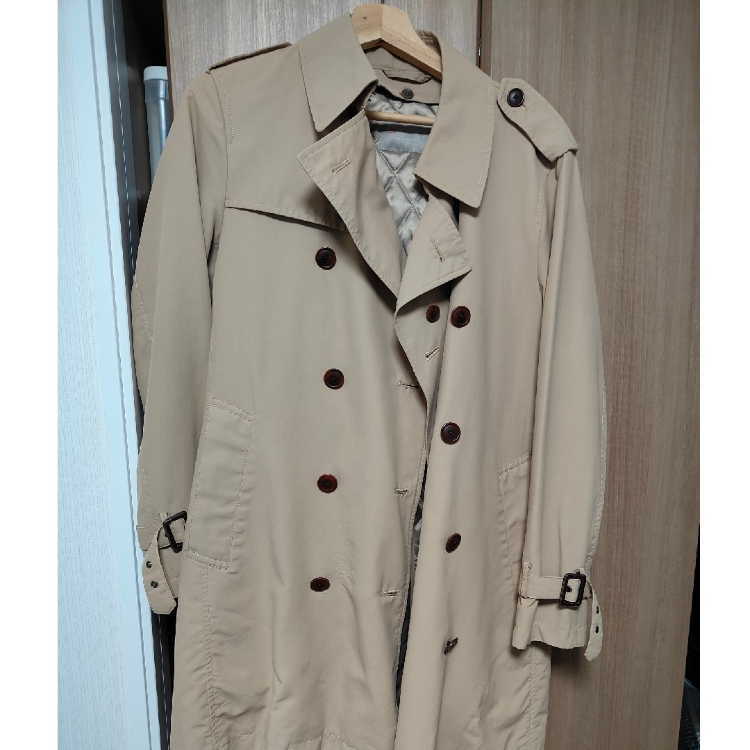 ユナイテッドアローズ ベージュ ダブルブレスト トレンチコート UNITED ARROWS - UNITEDARROWSベージュのダブルブレストトレンチ