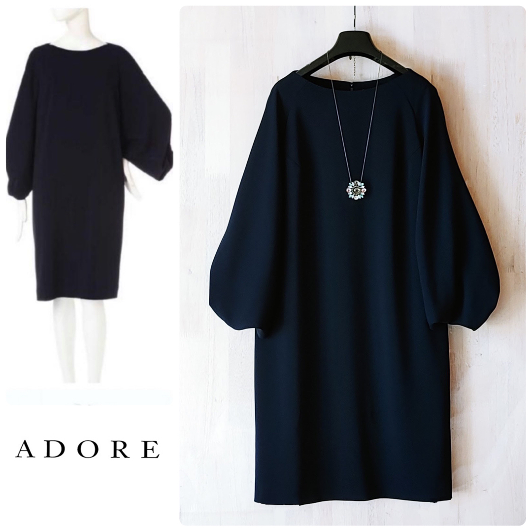 ◇幻◇希少 定価4.3万円 ADORE ジョーゼットワンピース 式典 ◇幻◇希少 定価4.3万円 ADORE ジョーゼットワンピース 式典