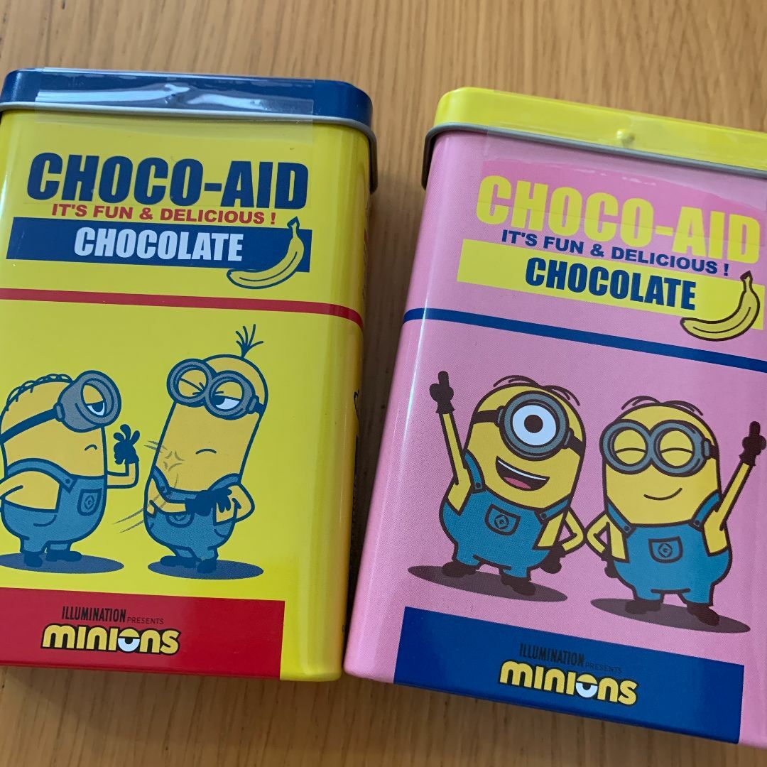 KALDI(カルディ)のKALDI　チョコエイドティン　ミニオン　２缶セット②　　カルディ 食品/飲料/酒の食品(菓子/デザート)の商品写真
