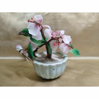 ガラスの　盆栽　高さ10cm　