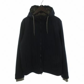 HERNO - HERNO ヘルノ ニット 切り替え パーカー ブラックの通販 HERNO - HERNO ヘルノ ニット 切り替え パーカー ブラックの通販
