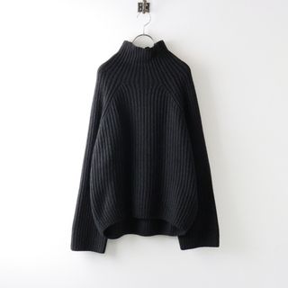 ミカーレミカーレ MICALLE MICALLE リブタートルネックニット /ブラック トップス プルオーバー ハイネック【2400014322682】(ニット/セーター)