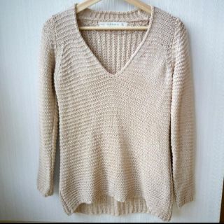 ザラ(ZARA)のZARA♡Vネック♡ベージュ♡ニット♡セーター(ニット/セーター)