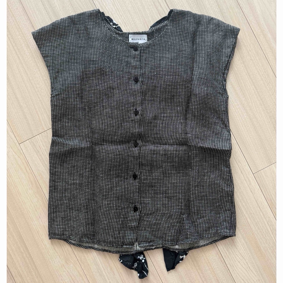 WOLF&RITA(ウォルフアンドリタ)のWOLF&RITA ワッフルブラウス12a キッズ/ベビー/マタニティのキッズ服女の子用(90cm~)(ブラウス)の商品写真