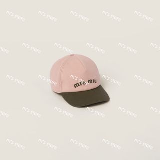 MIU MIU - ミュウミュウ MIU MIU キャップ デニム ロゴ ベース MIU MIU - ミュウミュウ MIU MIU キャップ デニム ロゴ ベース