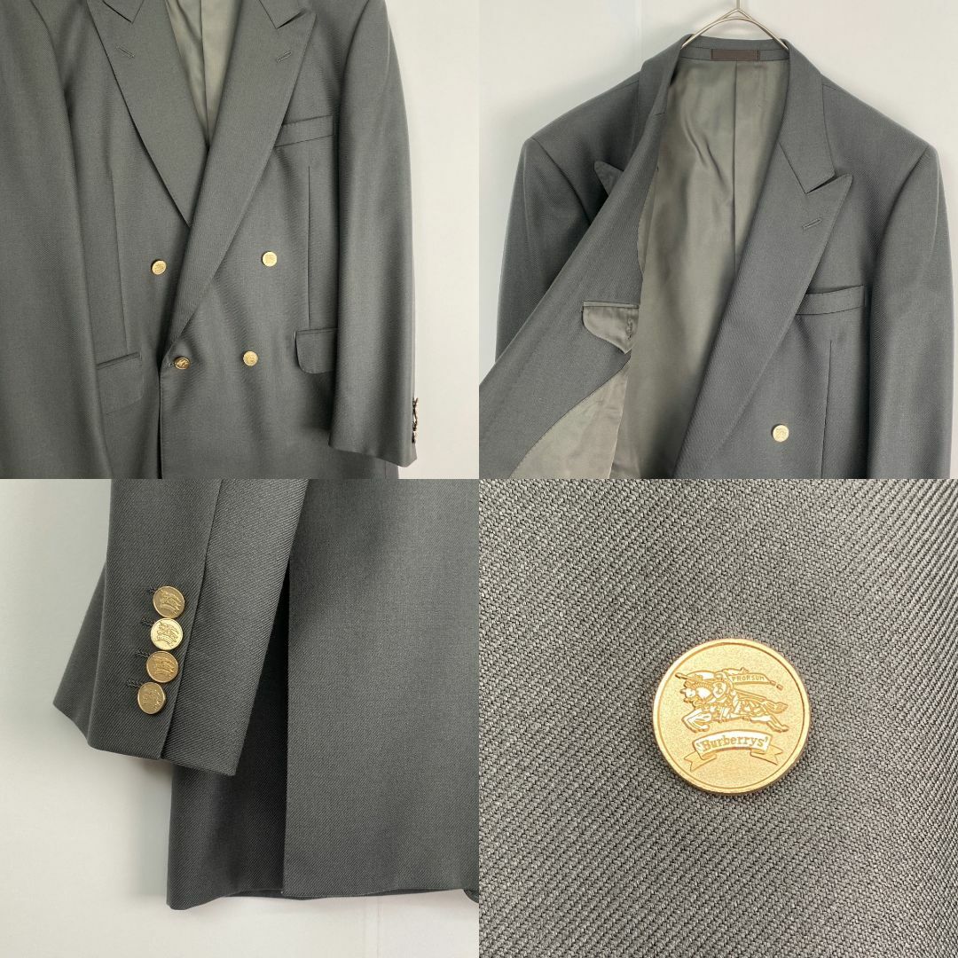 BURBERRY セットアップ カーキ色　金ボタン Burberry's バーバリーズ ステンカラーコート 金ボタン ノバ