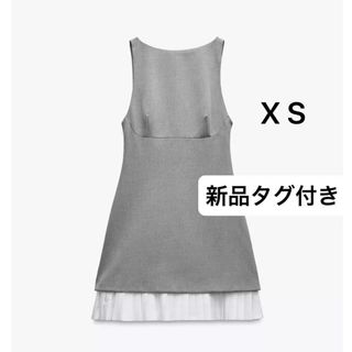 ZARA - 【ザラ】ドット フリル プリーツ ワンピース 長袖 総柄 ZARA - 【ザラ】ドット フリル プリーツ ワンピース 長袖 総柄