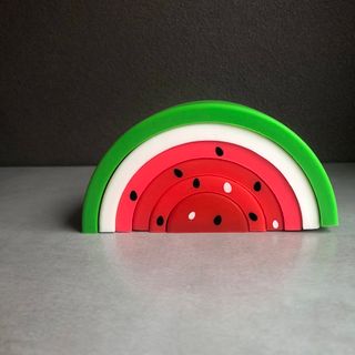 Mamimami Home 積み木　モンテッソーリ 虹の積み木 製 すいか(知育玩具)