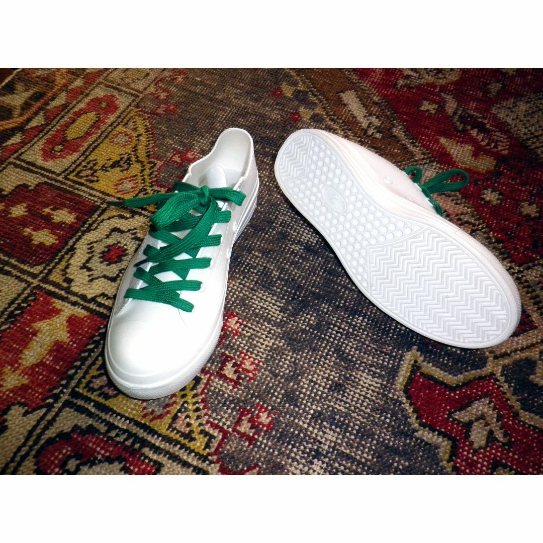 防水レインスニーカー　ホワイト38(24cm) レディースの靴/シューズ(レインブーツ/長靴)の商品写真