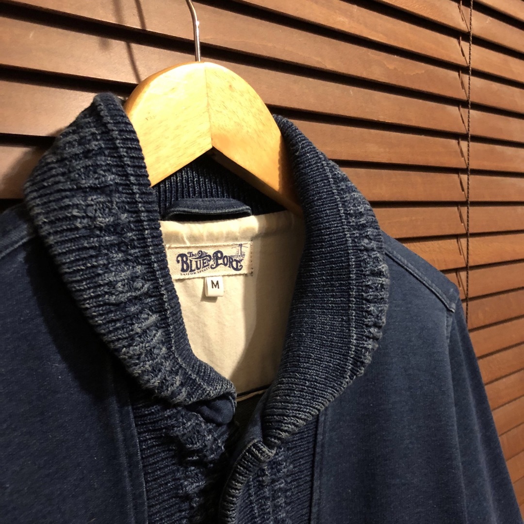 BLUE PORT / ブルーポート　デニム調　スウェット　カーディガン メンズのトップス(スウェット)の商品写真