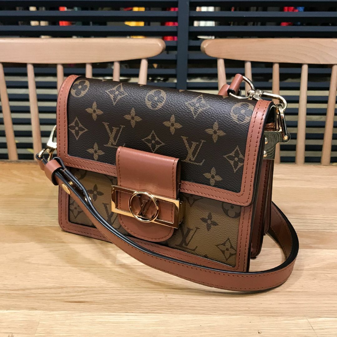 LOUIS VUITTON - 超美品 ルイヴィトン 現行 モノグラムリバース ドーフィーヌMINI ショルダー