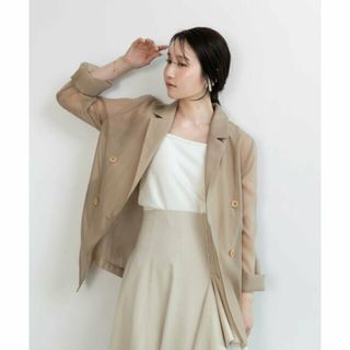 ランダ(RANDA)の【BEIGE】ダブルブレストシアージャケット(その他)