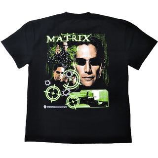 マトリックス　Tシャツ　M 実寸XLくらい　黒　ムービーT　オフィシャル *(Tシャツ/カットソー(半袖/袖なし))