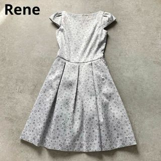 René - 【美品】ルネ Rene スクエアワンピース ブラック 36の René - 【美品】ルネ Rene スクエアワンピース ブラック 36の