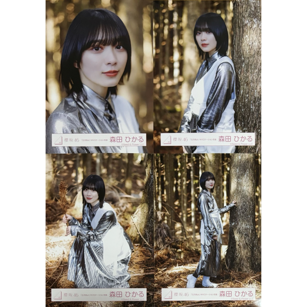 櫻坂 櫻坂46 生写真 五月雨よ MVロケーション衣装 森田ひかる コンプ エンタメ/ホビーのタレントグッズ(アイドルグッズ)の商品写真