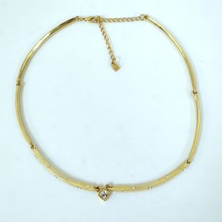 ジバンシィ(GIVENCHY)のGIVENCHY ジバンシー ネックレス ゴールドカラー ストーン(ネックレス)