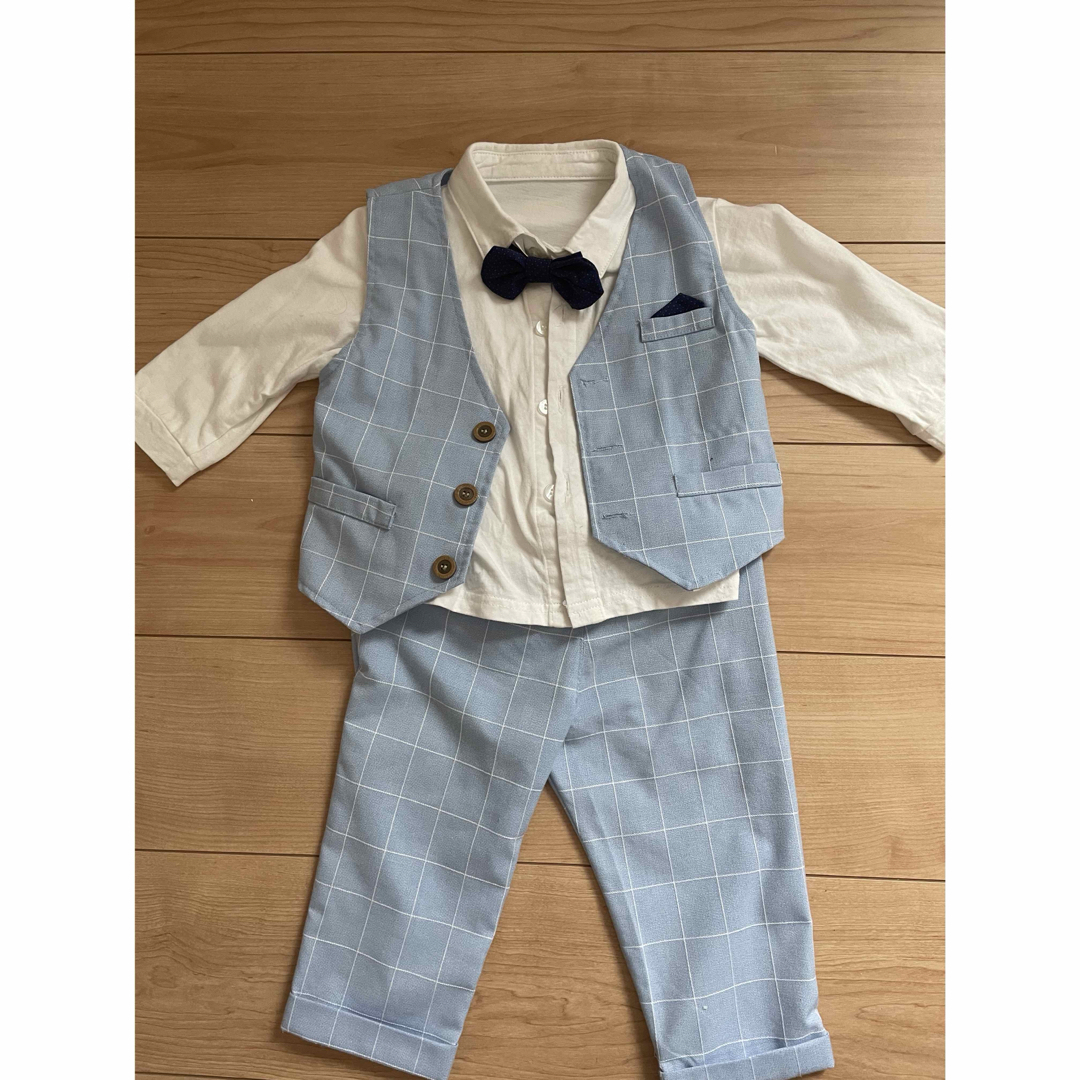 フォーマルスーツ 男の子 90センチ キッズ/ベビー/マタニティのキッズ服男の子用(90cm~)(ドレス/フォーマル)の商品写真