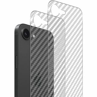 【3枚セット】For iPhone 16e 背面フィルム 炭素繊維素材 柔らかい(保護フィルム)
