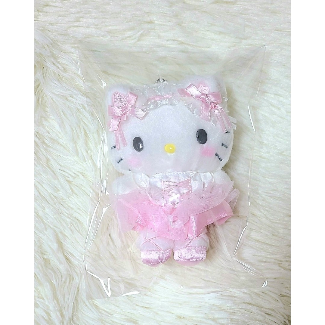 ハローキティ(ハローキティ)のハローキティ❤白猫バレリーナマスコットホルダー エンタメ/ホビーのおもちゃ/ぬいぐるみ(キャラクターグッズ)の商品写真