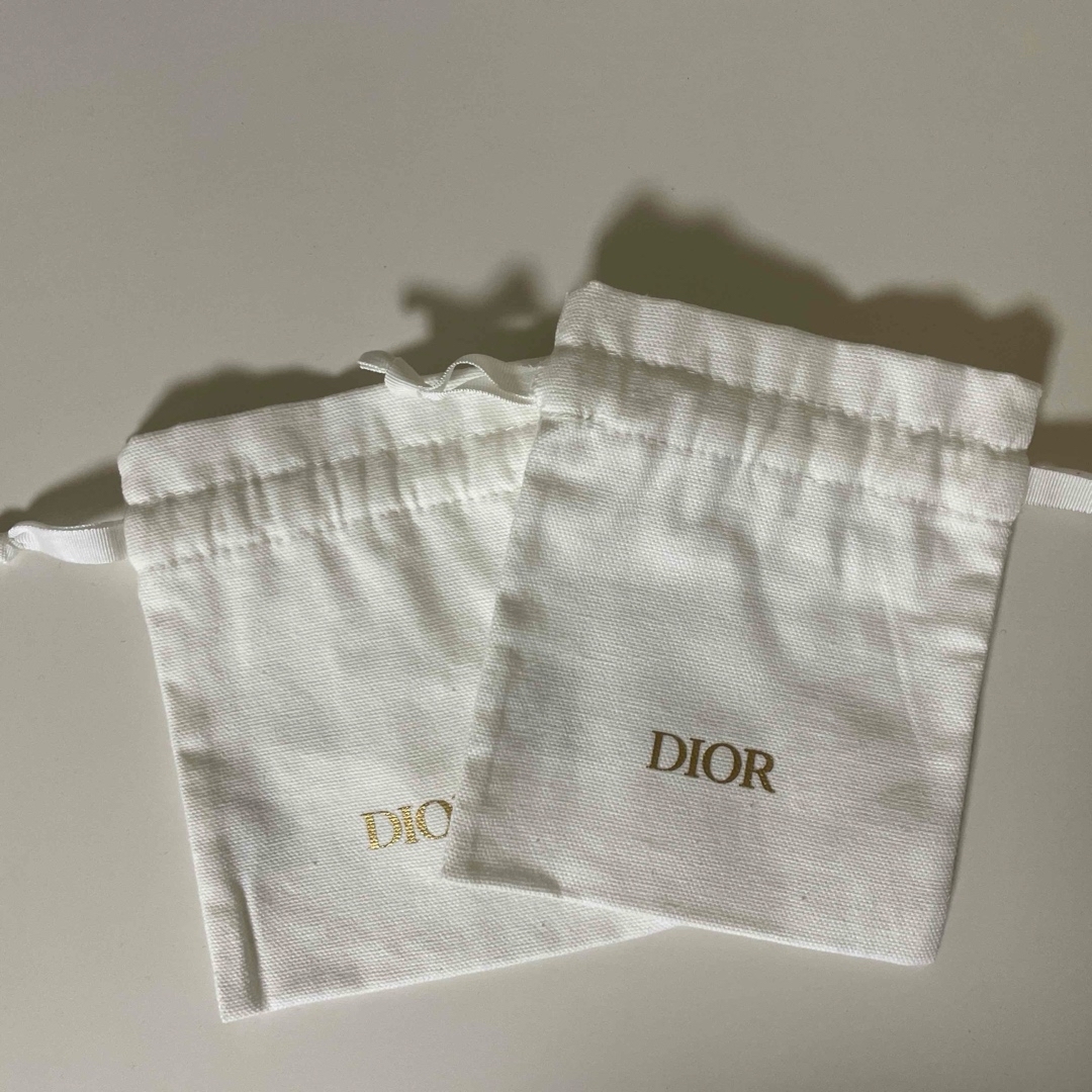 Dior(ディオール)のディオール ミニ巾着 2つセット レディースのバッグ(ショップ袋)の商品写真