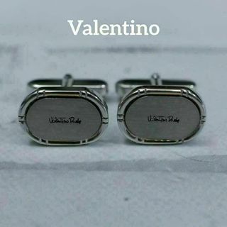 バレンティノ(VALENTINO)の【匿名配送】ヴァレンティノ ローマ カフス シルバー シンプル(カフリンクス)