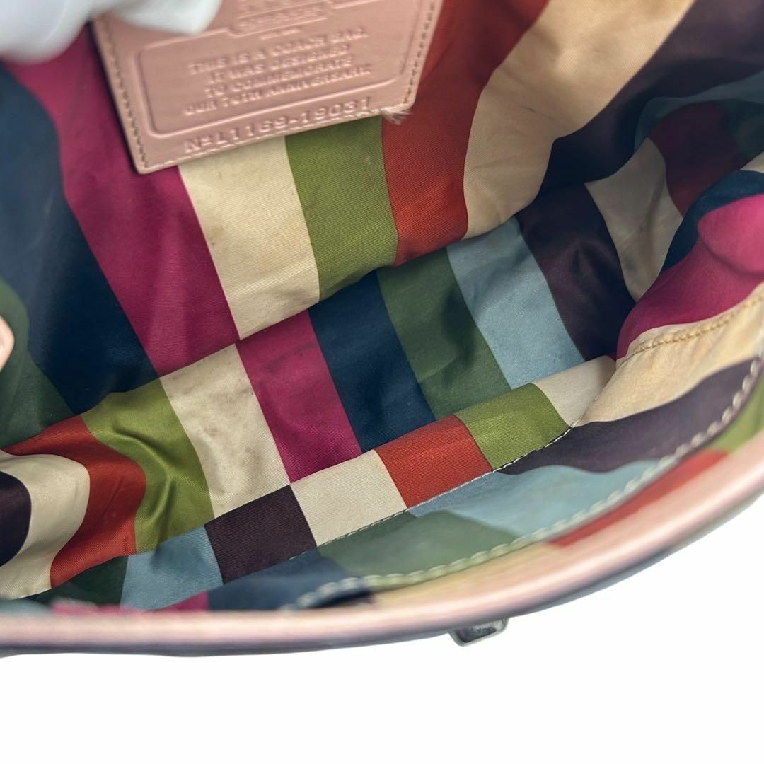 COACH(コーチ)の【良品】コーチ ハンドバッグ ターンロック 19031 ベージュ レザー レディースのバッグ(ハンドバッグ)の商品写真
