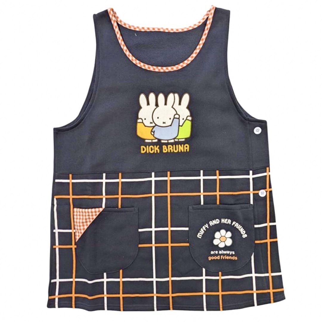 miffy(ミッフィー)の【新品】ミッフィー エプロン M〜L 裏起毛 ネイビー レディースのレディース その他(その他)の商品写真