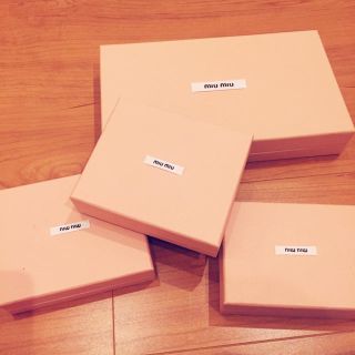 ミュウミュウ(miumiu)のmiumiu空き箱セット(その他)