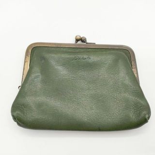 ダコタ(Dakota)のDakota がま口 レザー財布 コインケース グリーン レディース ダコタ【中古】5-0306G∞(コインケース)