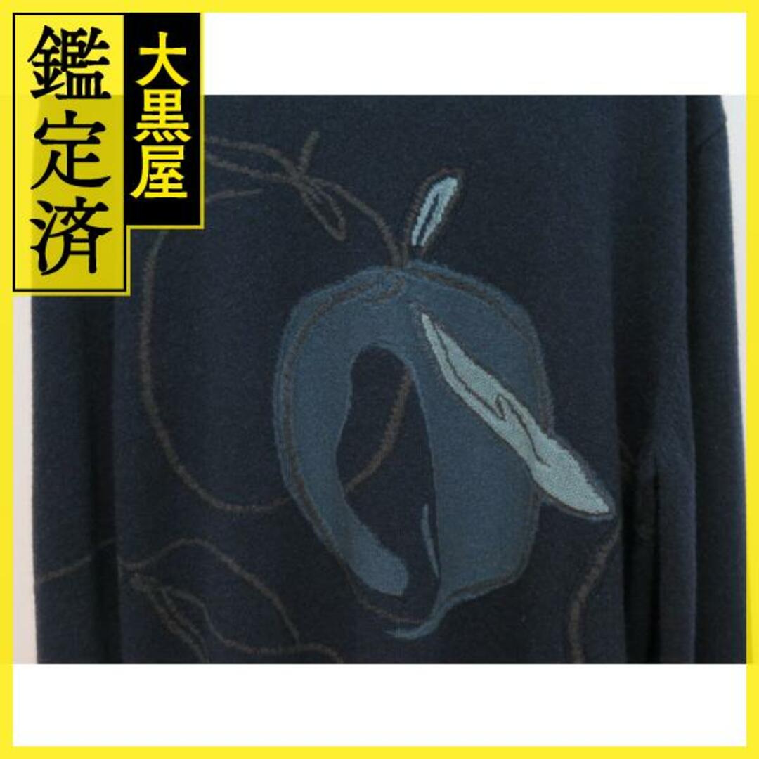 HERMES - HERMES エルメス ニット・セーター 36(XS位) 紺 【古着