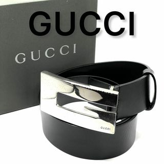 GUCCI - GUCCI(グッチ) ベルト 80/32 - 103252 ダークグレー×黒 GUCCI - GUCCI(グッチ) ベルト 80/32 - 103252 ダークグレー×黒