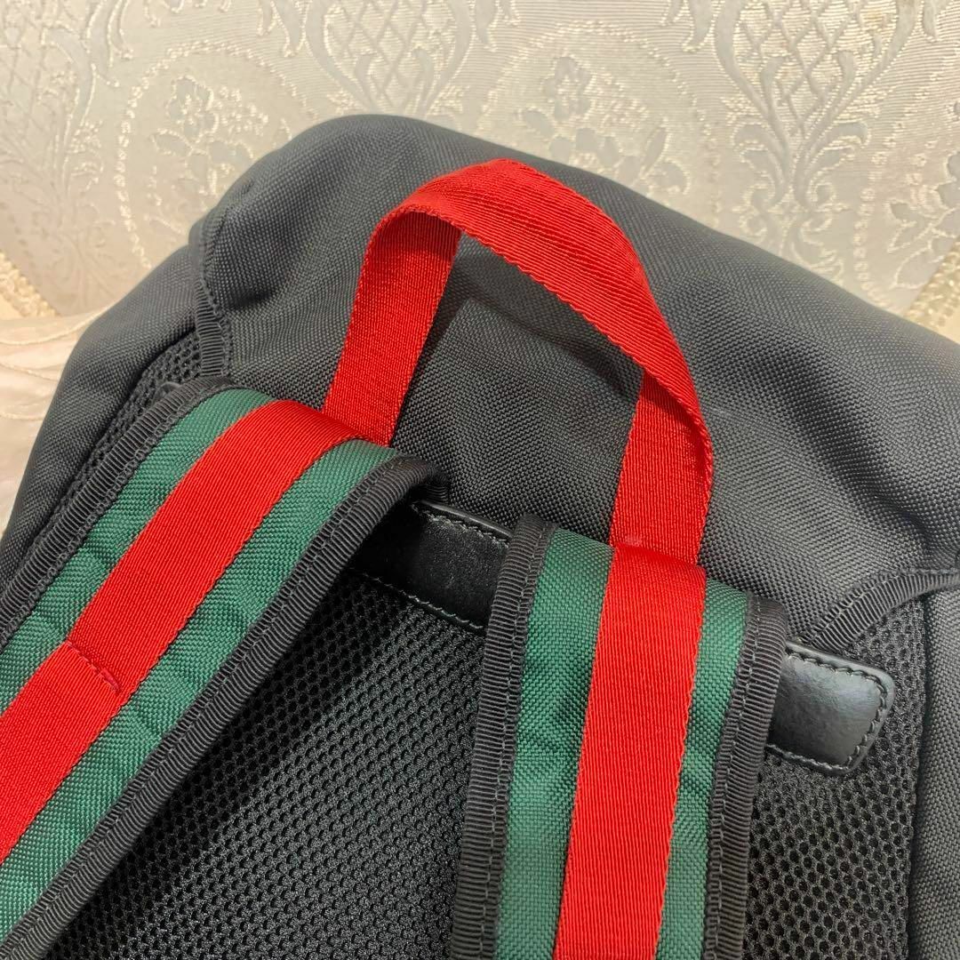GUCCI - ☆希少☆GUCCI エンブロイダリー バックパック 黒 刺繍