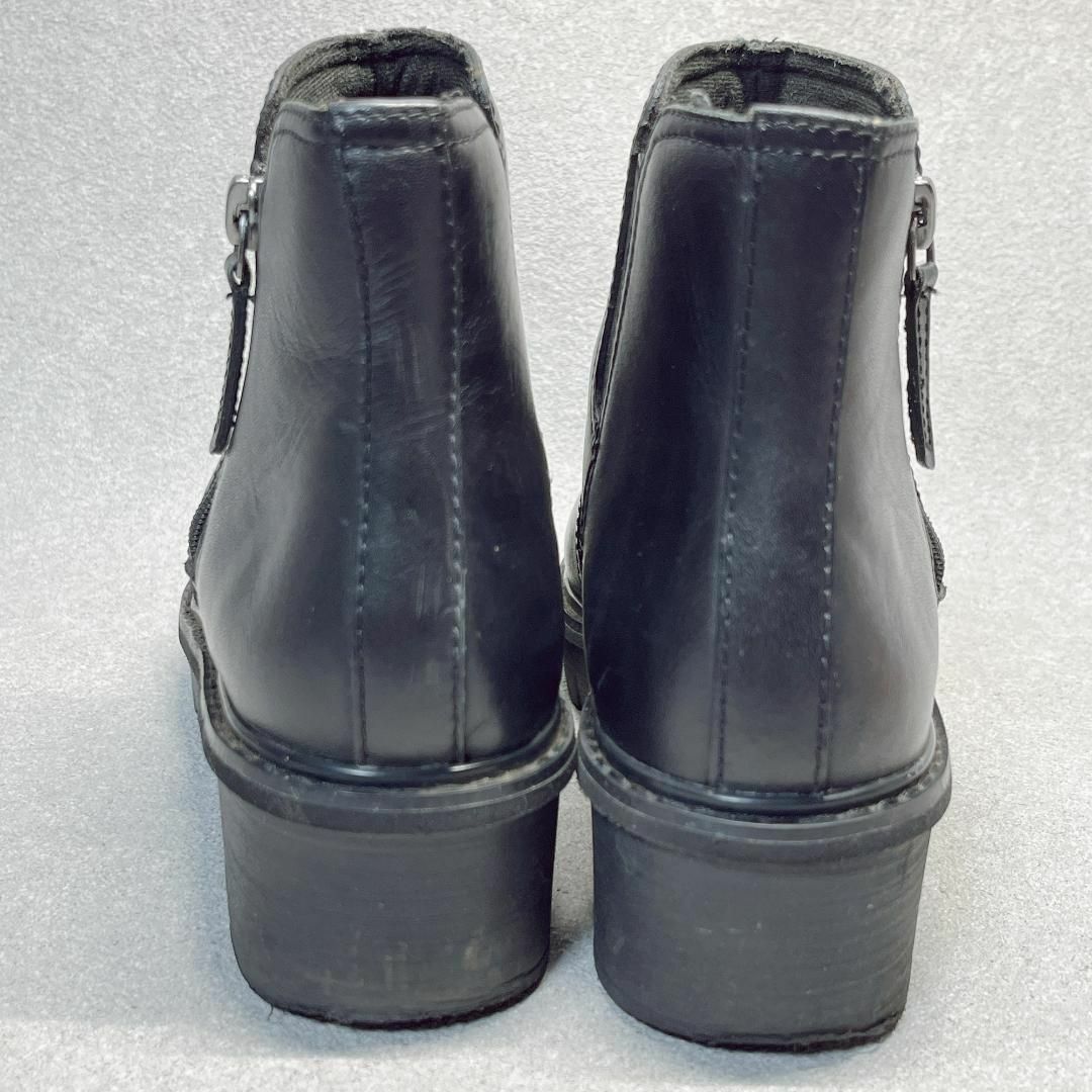 Clarks(クラークス)のクラークス 22.5cm エアラベルジップ ブラック ブーツ ブーティ レディースの靴/シューズ(ブーツ)の商品写真