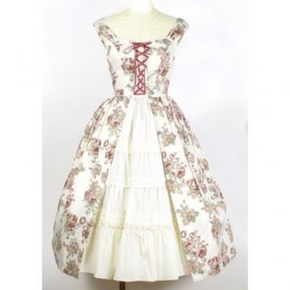 Victorian maiden - ジュエルリボンパフスリーブドレスの通販 by Victorian maiden - ジュエルリボンパフスリーブドレスの通販 by