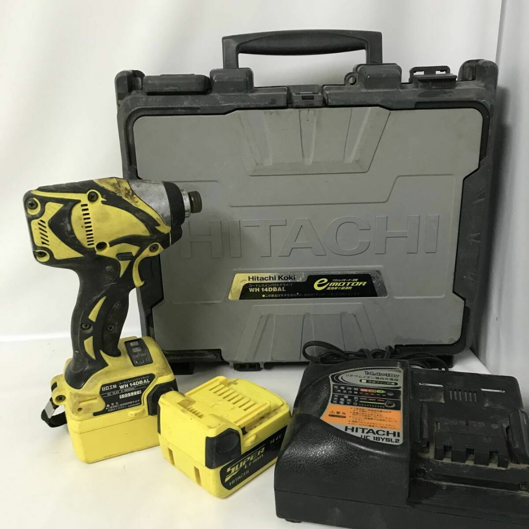 日立 - 日立工機 コードレス インパクトドライバー WH 14DBAL2 蓄電池 BSL