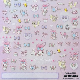 #S060 極薄❣  マイメロディ　サンリオ ネイルシール ステッカー 未開封(デコパーツ)