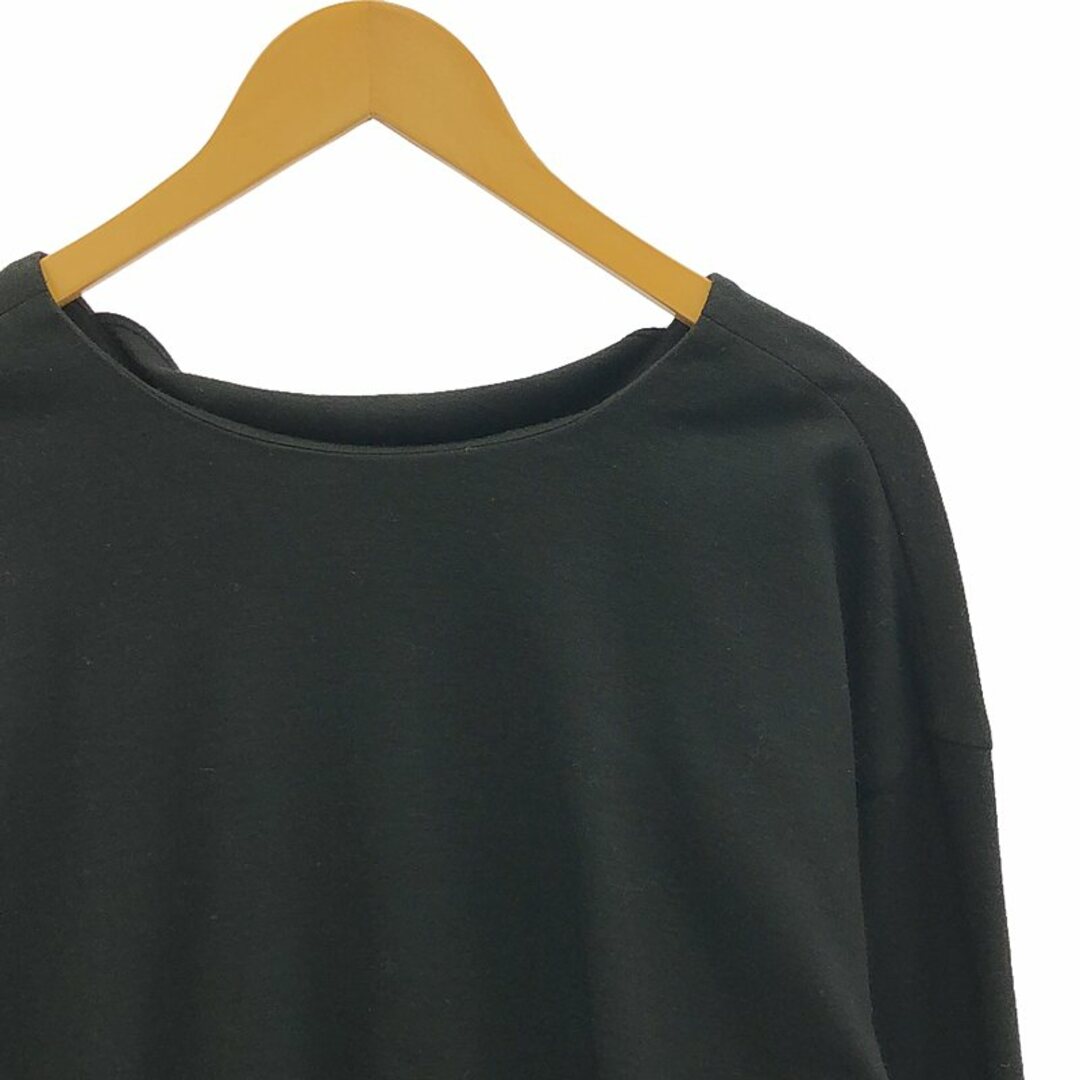 ADORE(アドーア)のADORE / アドーア | ウール スムースプルオーバー | 38 | ブラック | レディース レディースのトップス(Tシャツ(長袖/七分))の商品写真