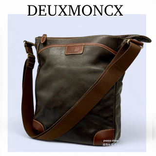 デュモンクス(DEUXMONCX)の✨良品✨ デュモンクス メンズ ショルダーバッグ サコッシュ レザー　ブラウン(ショルダーバッグ)