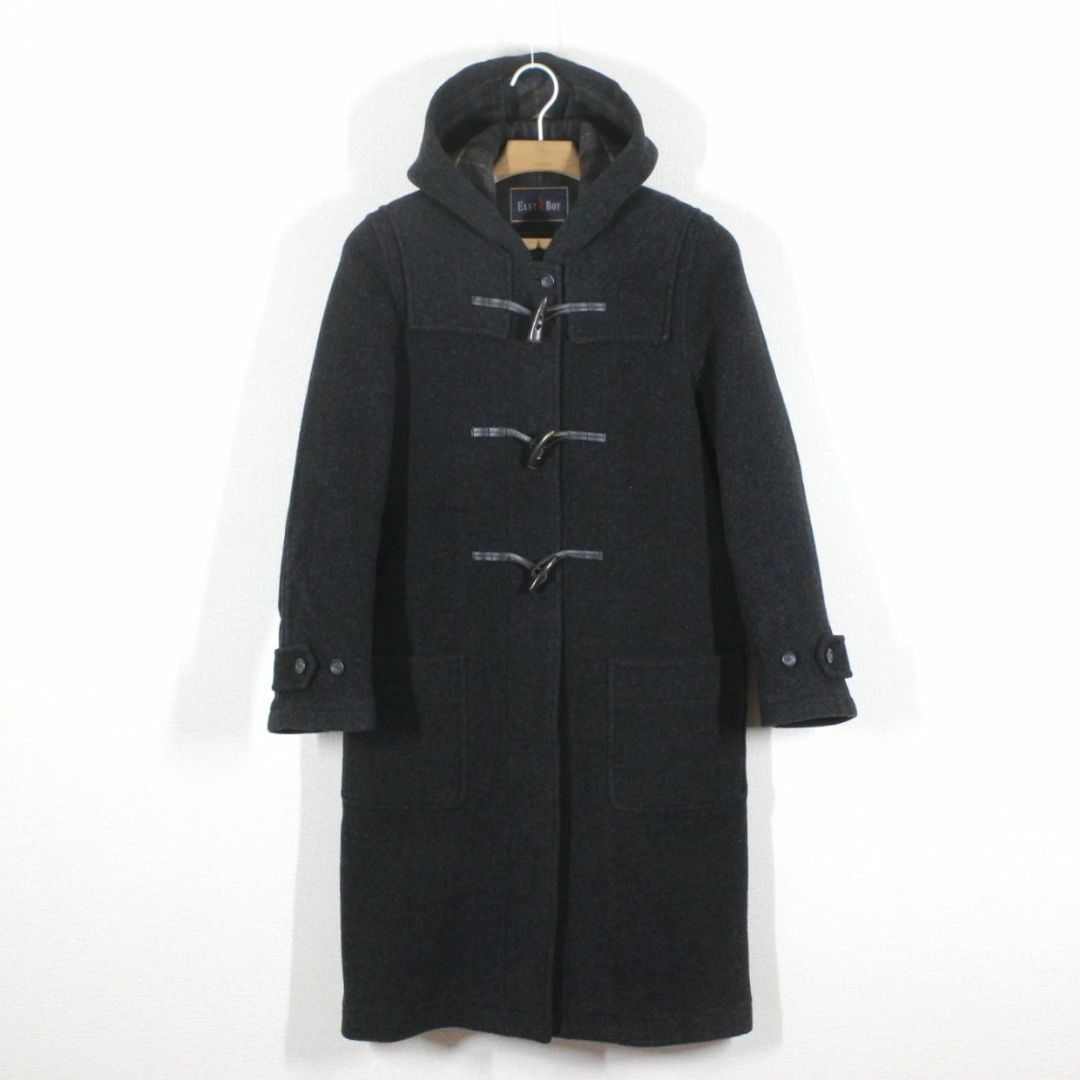 EASTBOY - 57【極美品】イーストボーイ ダッフルコート 9 グレー M ロング カシミヤ入