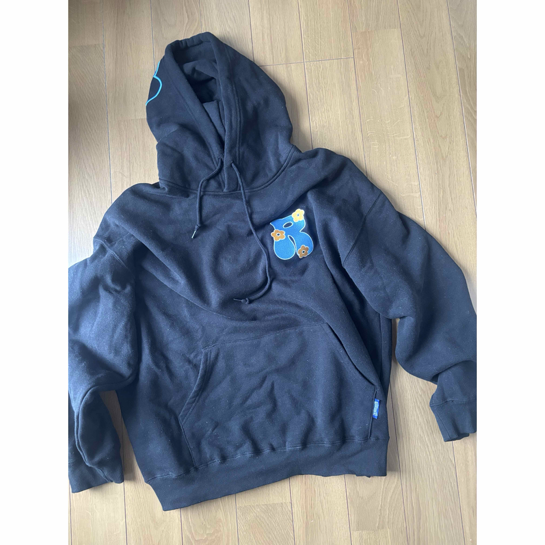 パーカー 3D Embroidery Flower Hoodie