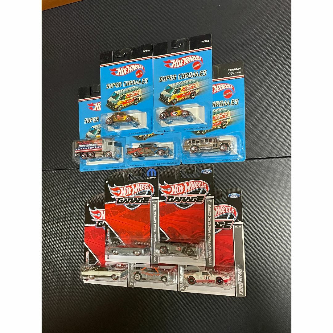 ホットウィール - HotWheels SUPER CHROMES  & GARAGE（計10台）
