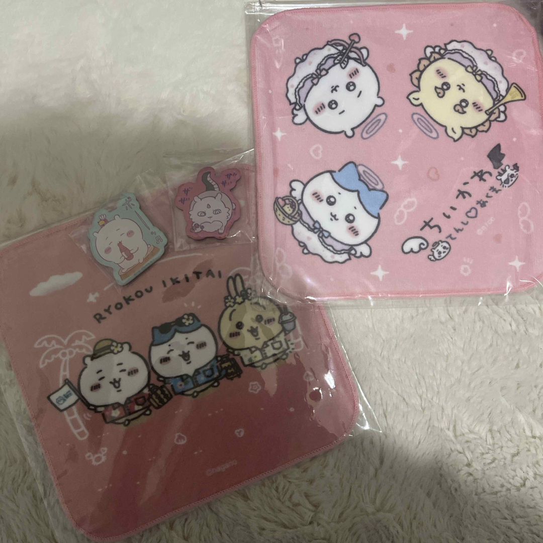 ちいかわ(チイカワ)のちいかわ 観光 ハチワレ うさぎ ハンドタオル 新品 マグネット てんし あくま エンタメ/ホビーのおもちゃ/ぬいぐるみ(キャラクターグッズ)の商品写真