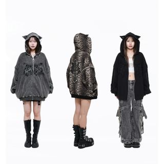 REFLEM - ディムモアール 猫耳 Dimmoire Evil Cat パーカー REFLEM - ディムモアール 猫耳 Dimmoire Evil Cat パーカー