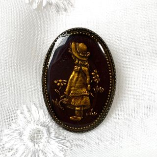 VINTAGE - ヴィンテージブローチ カメオ シェル シルバー VINTAGE - ヴィンテージブローチ カメオ シェル シルバー