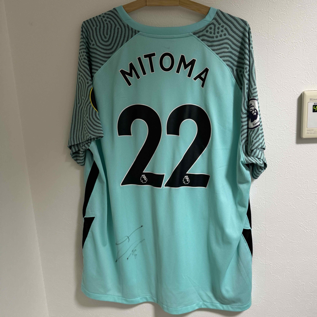 NIKE(ナイキ)のブライトン 三笘薫 サイン ユニフォーム 3XL スポーツ/アウトドアのサッカー/フットサル(ウェア)の商品写真