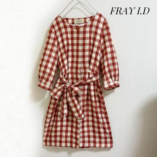 FRAY I.D(ギンガムチェック ・ ひざ丈ワンピース)のフリマ FRAY I.D(ギンガムチェック ・ ひざ丈ワンピース)のフリマ