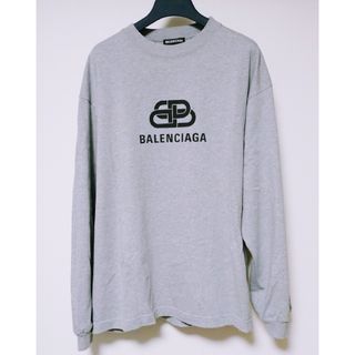BALENCIAGA - バレンシアガ 長袖カットソー ロゴ刺繍 黒 Sの通販 BALENCIAGA - バレンシアガ 長袖カットソー ロゴ刺繍 黒 Sの通販