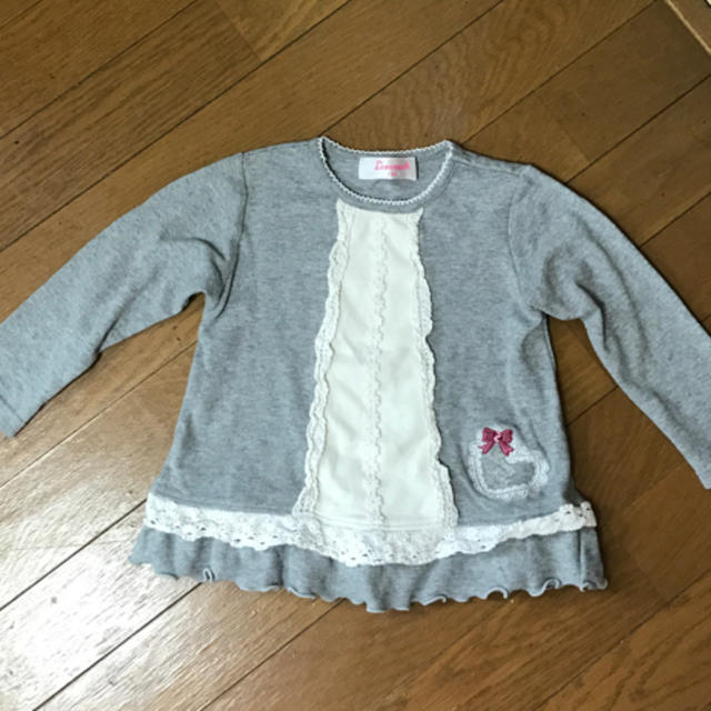 レモネード長袖カットソー100 キッズ/ベビー/マタニティのキッズ服女の子用(90cm~)(Tシャツ/カットソー)の商品写真