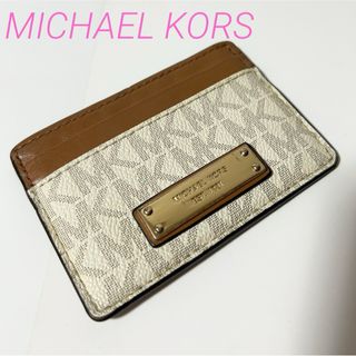 MICHAEL KORS - MICHAEL KORS マイケルコース MK柄 レザー 定期入れ